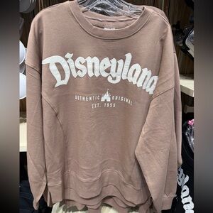 Disneyland Resort Crew Neck Sweater in Tan - NWT!!